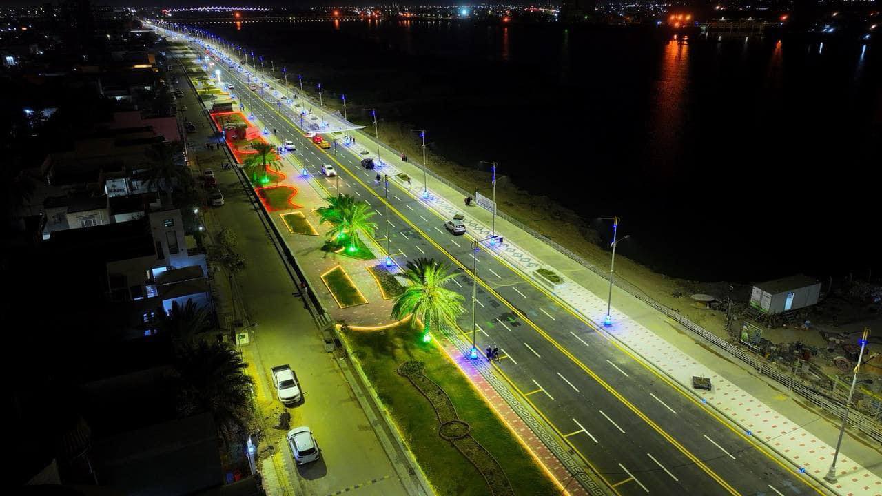 Prime Minister Eng. Mohammed Shia Al-Sudani inaugurates the Teachers' and Al-Haidariya Corniche project in the city of Kut