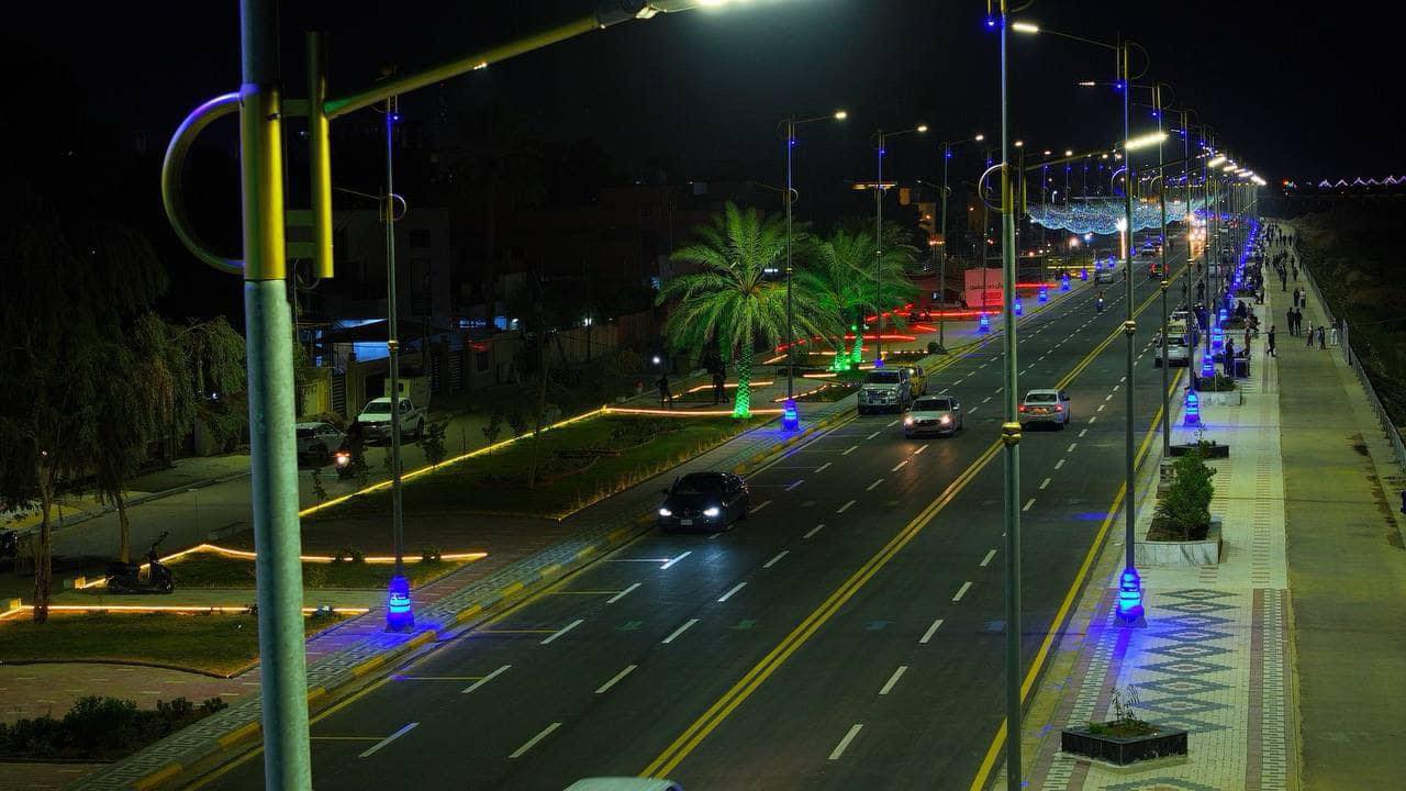Prime Minister Eng. Mohammed Shia Al-Sudani inaugurates the Teachers' and Al-Haidariya Corniche project in the city of Kut